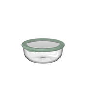 Mepal Cirqula round glass food storage container with Nordic Sage lid, 1250 mL – view 2