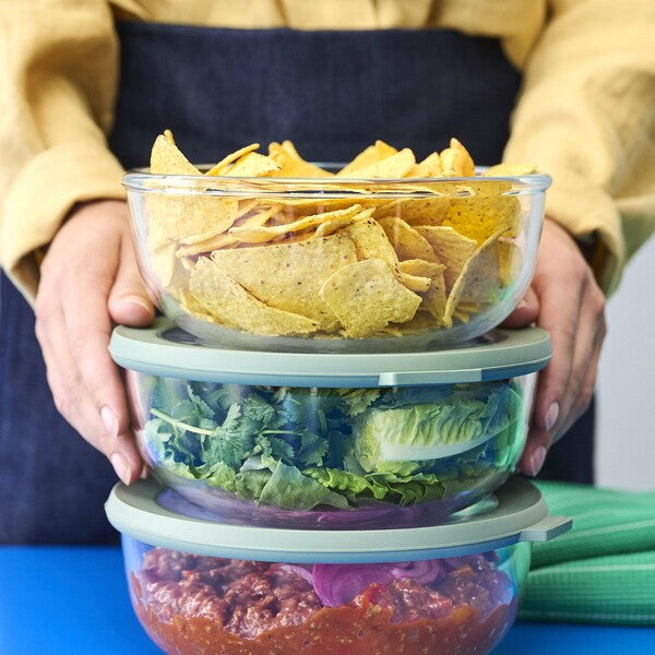 MEPAL - Cirqula 350 mL Round Glass Food Storage Container – Nordic Sage