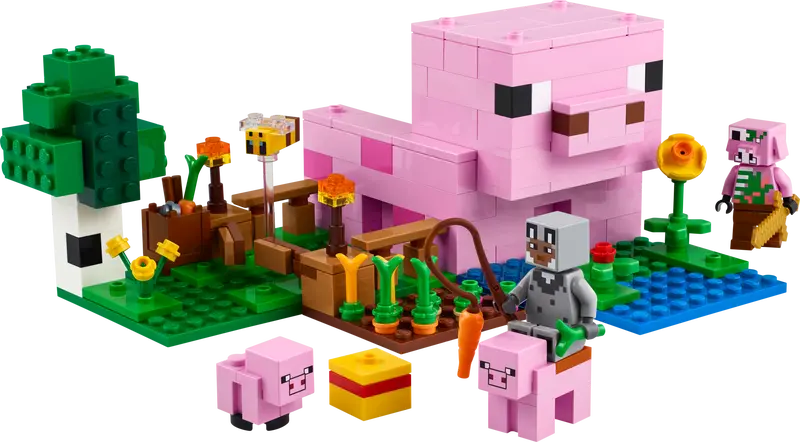 LEGO - 21268 - MINECRAFT - La maison du bébé cochon - 238 pièces
