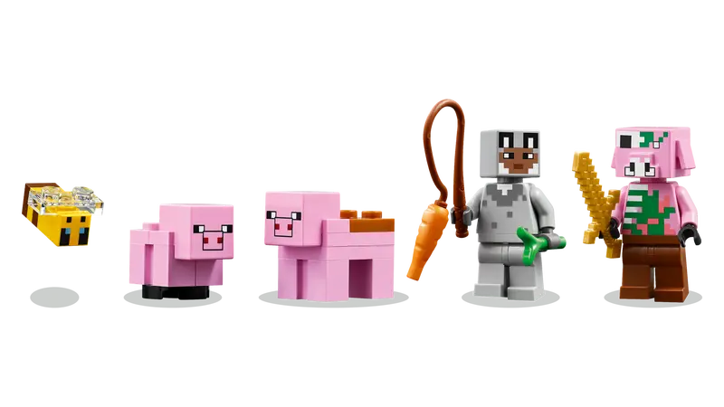 LEGO - 21268 - MINECRAFT - La maison du bébé cochon - 238 pièces