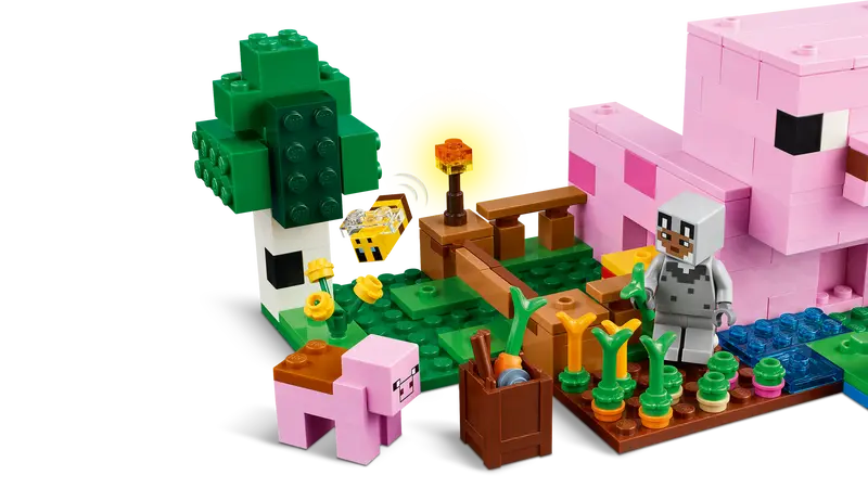 LEGO - 21268 - MINECRAFT - La maison du bébé cochon - 238 pièces