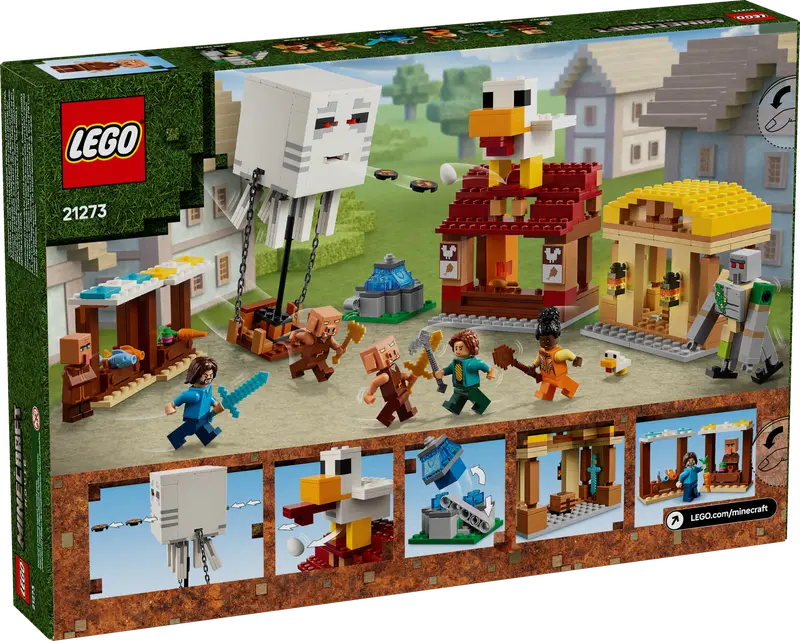 LEGO - 21273 - MINECRAFT - L'attaque du village du ballon fantôme - 555 pièces