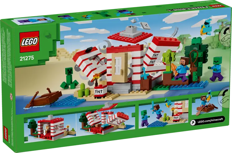 LEGO - 21275 - MINECRAFT - The TNT Jungle House - 287pcs