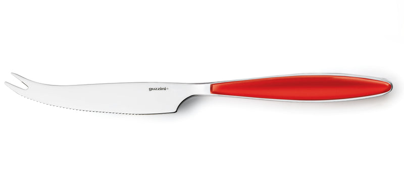 Guzzini Feeling cheese knife in Clear Red