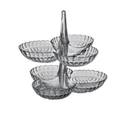 Guzzini Tiffany milk white hors d'oeuvres dishes, set of 2