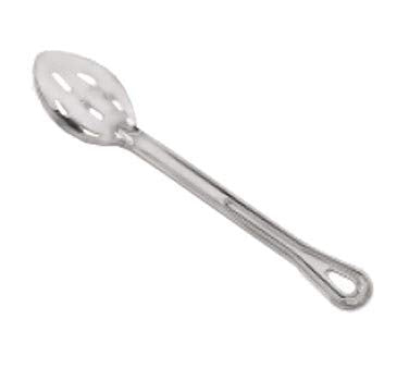 Browne - Conventional Serving Spoon - Slotted - 11 in / 27.9 cm - 1.0 mm Thickness - Stainless Steel - Mirror Finish