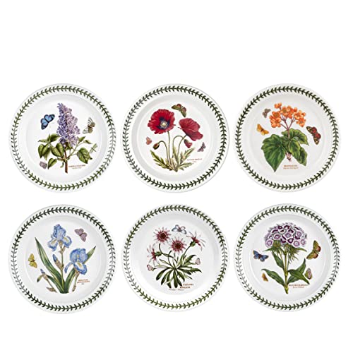 Portmeirion set of 6 salad and tea plates, 8 in