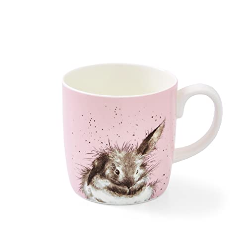 Royal Worcester Wrendale Designs Bathtime rabbit mug, 14 oz