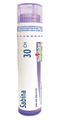 Boiron Sabina 30CH homeopathic pellets tube