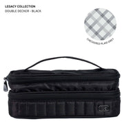 LUG - Legacy Collection Double Decker Cosmetic Case - BLACK - colour view