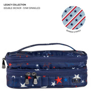 LUG - Legacy Collection Double Decker Cosmetic Case - STAR SPANGLED - colour view