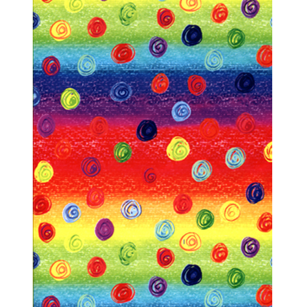 Artist Point Crayon Dots gift wrap ream, 24 in wide