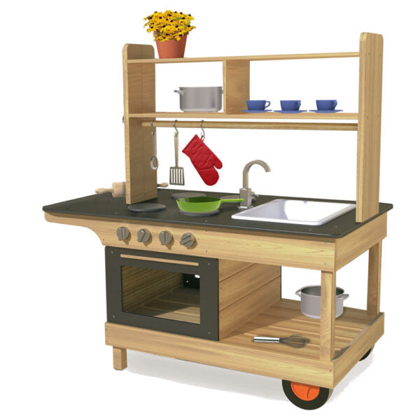 Beleduc Big Chef Mobile Wooden Play Kitchen
