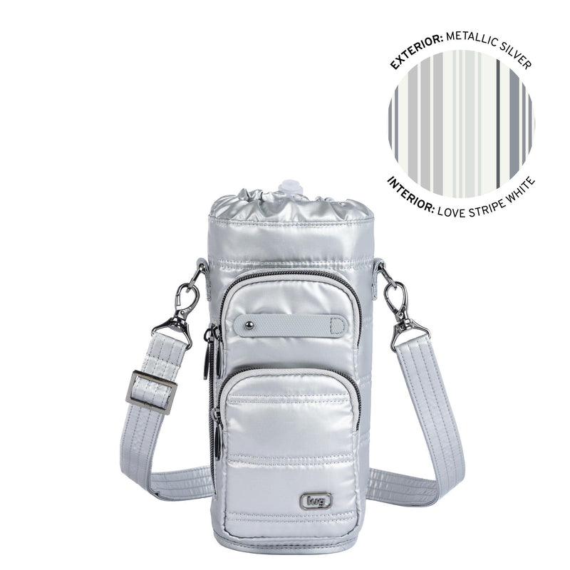 LUG - Porte-bouteille d'eau croisé Huggie Wide avec barre de breloques
