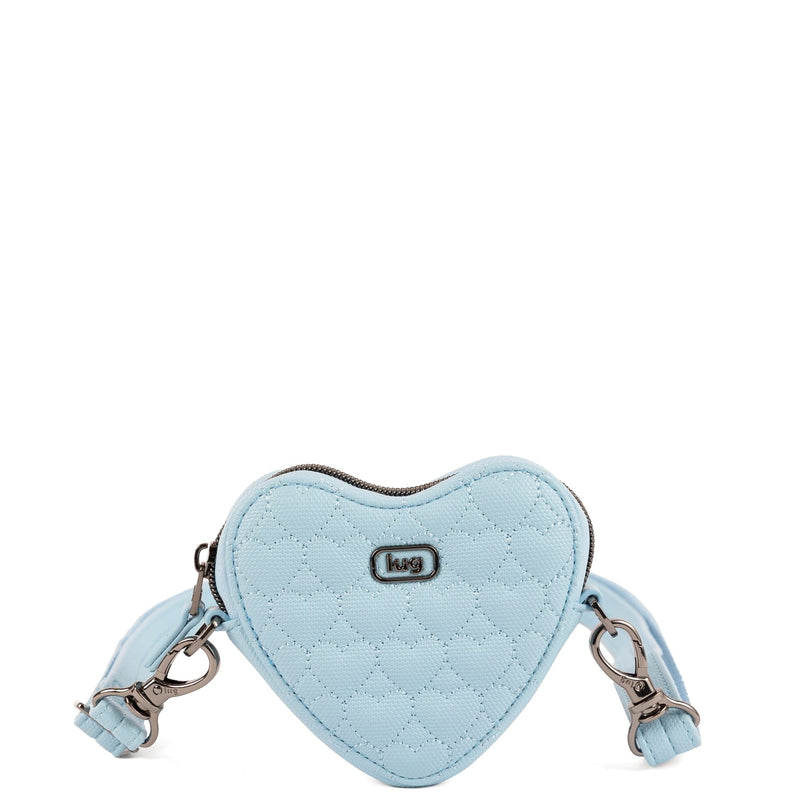 LUG - Heartbeat Matte Luxe VL Mini Crossbody Bag - BUBBLE BLUE