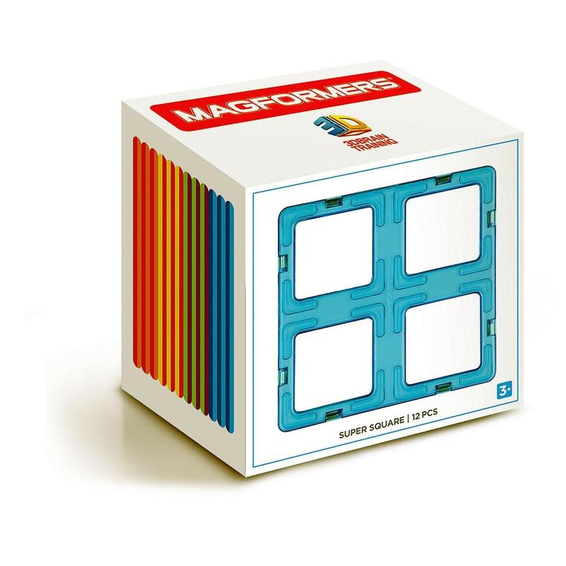 Magformers 12-piece Super Square magnetic building set