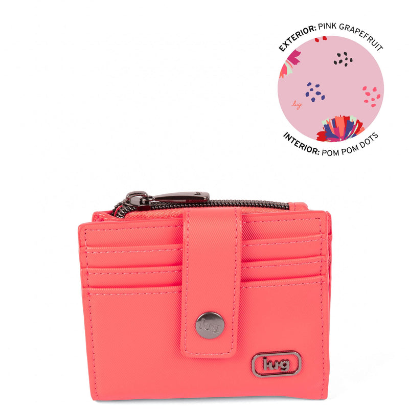 LUG - Hurdle Satin Luxe VL RFID Wallet - PINK GRAPEFRUIT