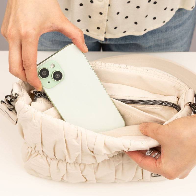 LUG - Flounce CloudGo Ruched Crossbody Bag