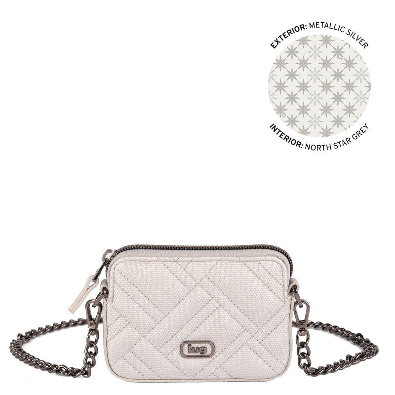 LUG - Juke Matte Luxe VL Mini Bag - METALLIC SILVER - colour view