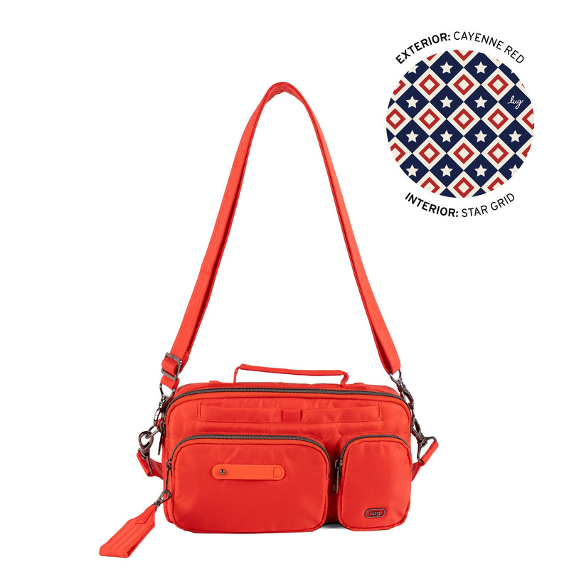 LUG - Switcheroo SE Crossbody Bag - CAYENNE RED - colour view
