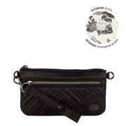 LUG - Super Metro XL Wristlet with Charm Bar - BLACK - colour view