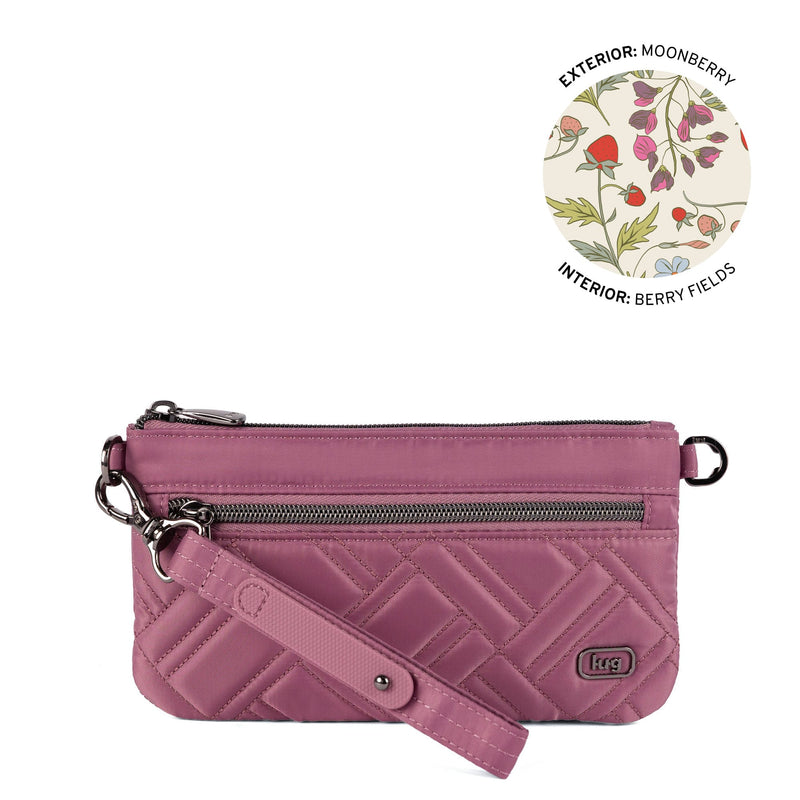 LUG - Super Metro XL Wristlet with Charm Bar - MOONBERRY - colour view