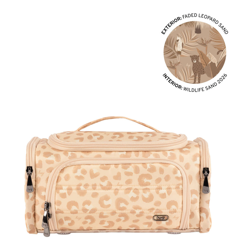 LUG - Trolley Medium 2 Cosmetic Case - FADED LEOPARD SAND - colour view