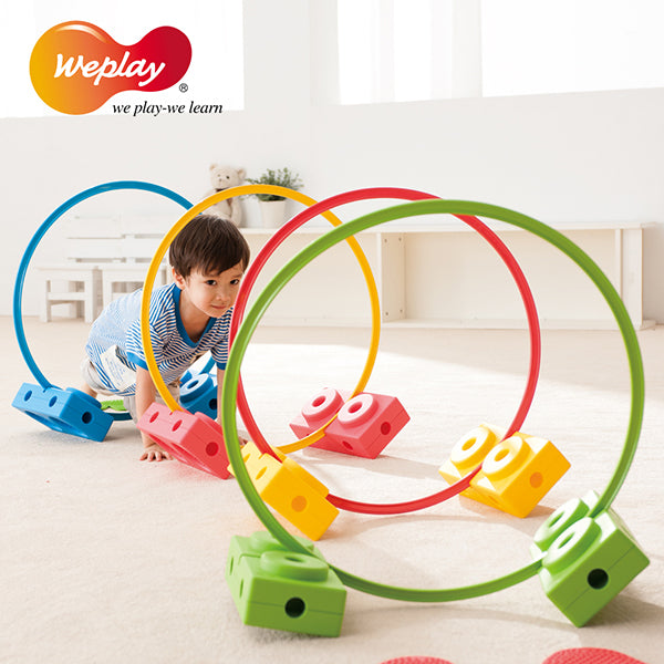 Weplay Hoops (Set of 8) in primary colours