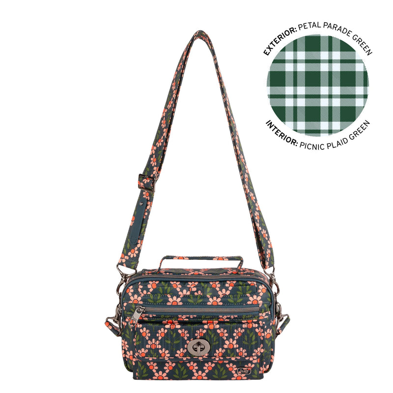 LUG - Switch SE Crossbody Bag - PETAL PARADE GREEN - colour view