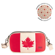 LUG - Maple Leaf Edition Coupe XL Matte Luxe VL Crossbody - CANADIAN FLAG MACADAMIA - colour view