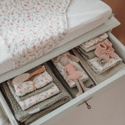 Meyco Baby Muslin Swaddle Blankets – Flower Multicolour – additional product detail or lifestyle view