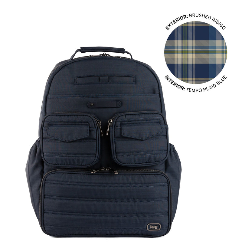 LUG - Legacy Collection Puddle Jumper Backpack - BRUSHED INDIGO 2 - colour view