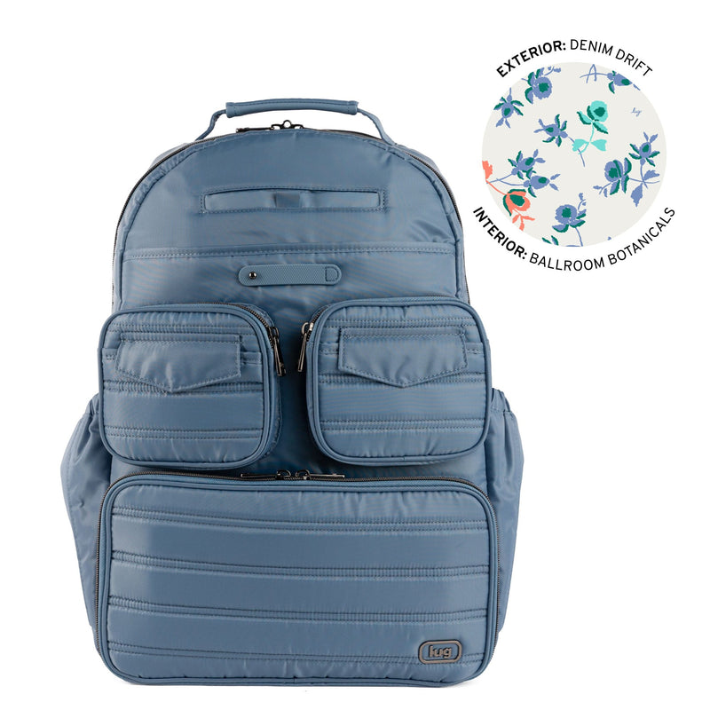 LUG - Legacy Collection Puddle Jumper Backpack - DENIM DRIFT - colour view