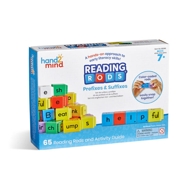 hand2mind Reading Rods Prefixes & Suffixes