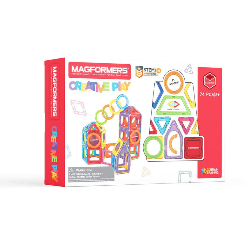 Magformers Creative Play Set magnetic building shapes