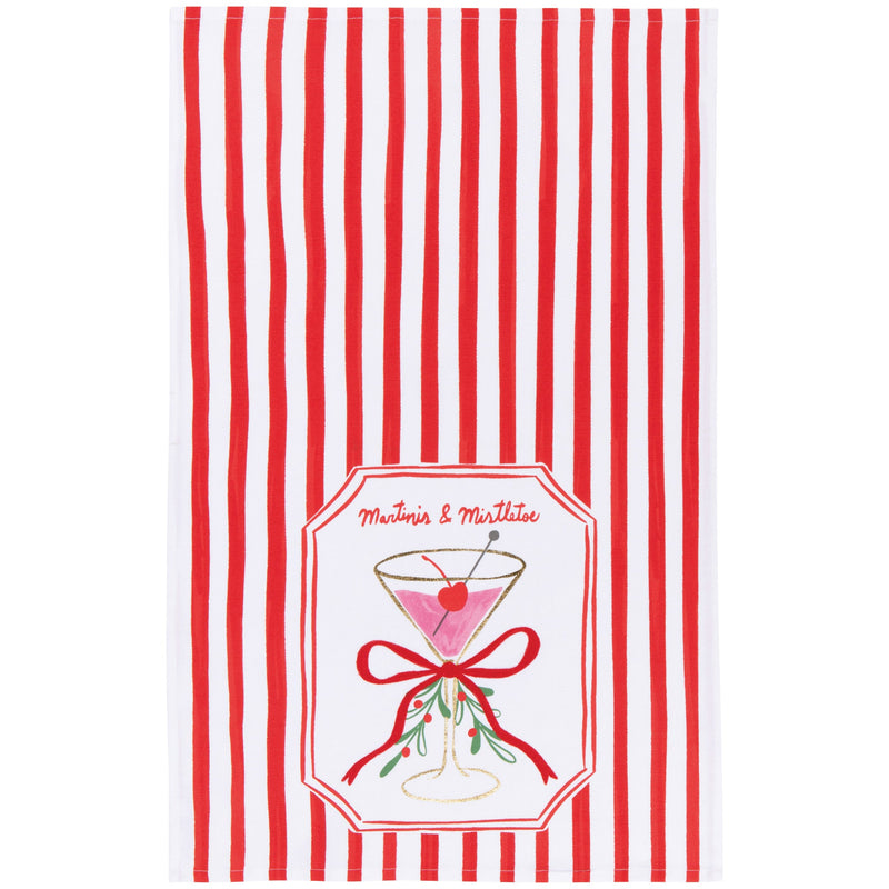 Jubilee - Mistletoe & Martinis Christmas Dishtowel