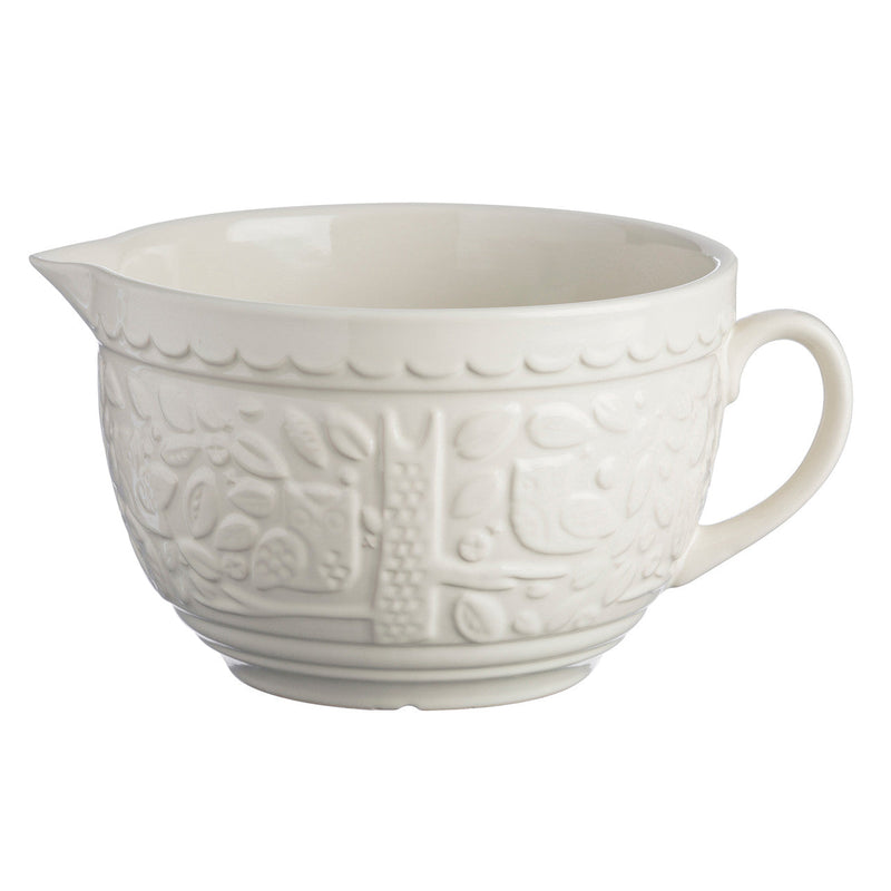 Mason Cash In the Forest Owl Batter Bowl, Cream – product view