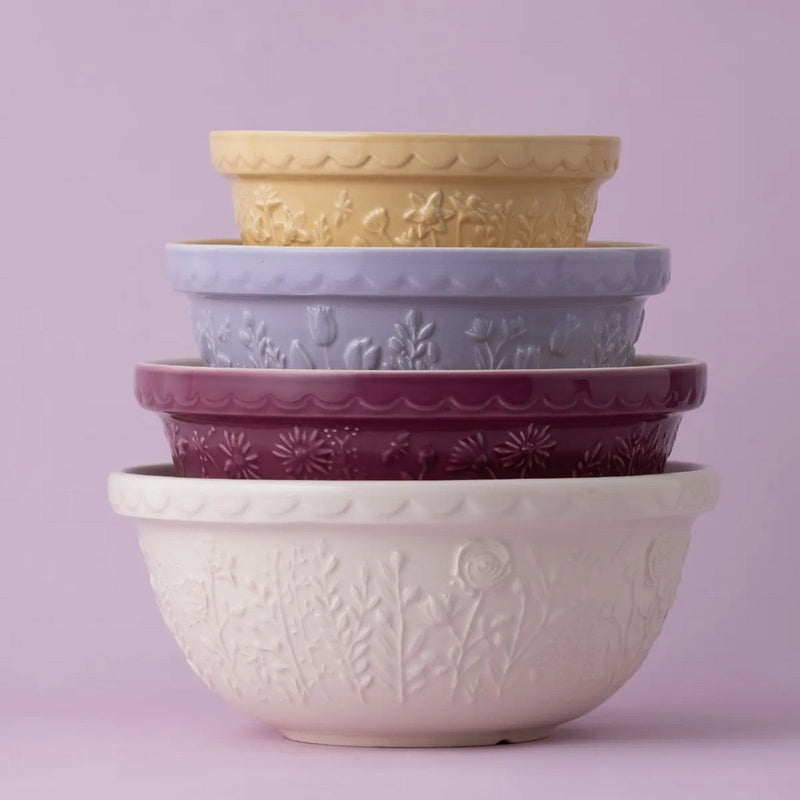 Mason Cash In the Meadow Tulip Mixing Bowl, Lilac – product view