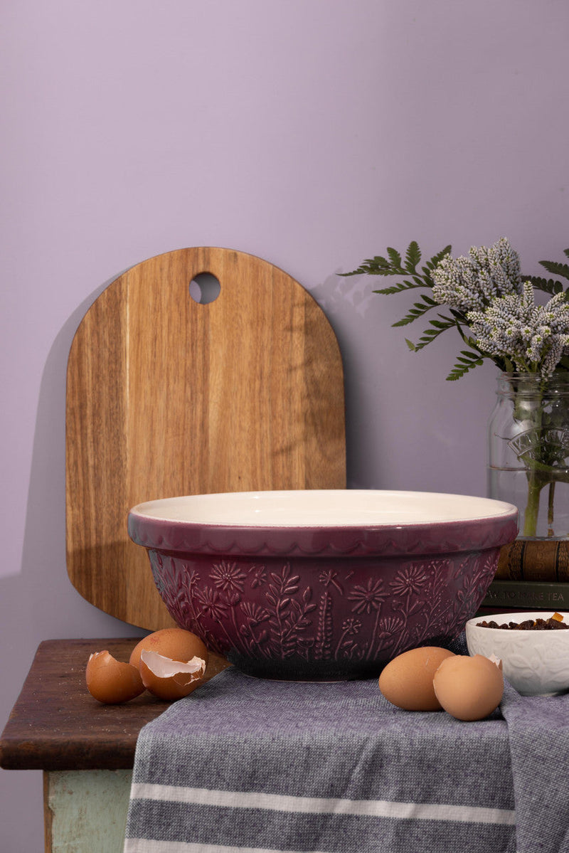 Mason Cash In the Meadow Daisy Mixing Bowl, Purple – product view