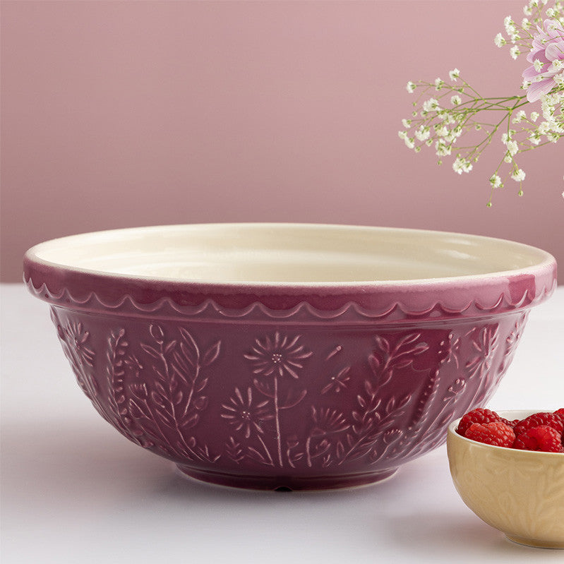 Mason Cash In the Meadow Daisy Mixing Bowl, Purple – product view