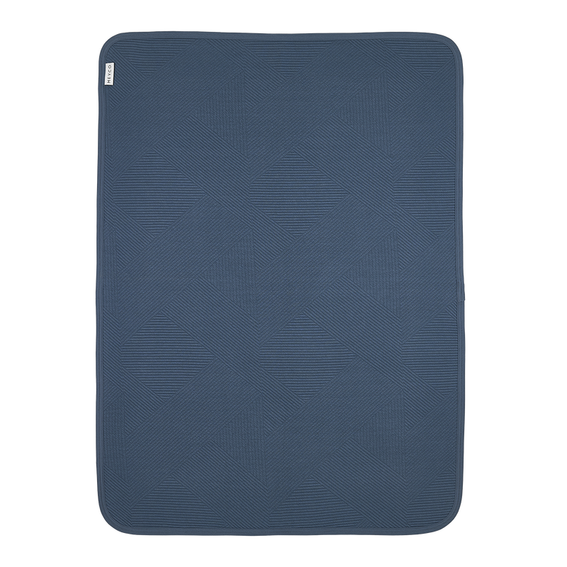 Meyco Baby Pure Knitted Baby Blanket – Indigo – additional product detail or lifestyle view