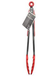 Kitchen Basics - Tongs 22.5 cm/9“ Stainless-Steel/Red