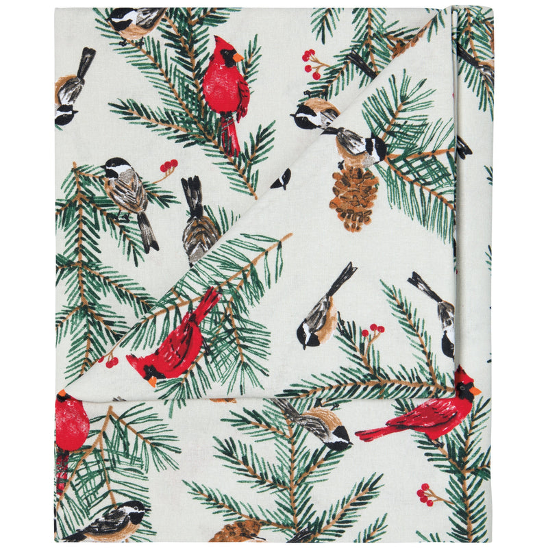 Now Designs by Danica - Birds & Boughs Christmas Tablecloth 60 X | 90 in / 152.4 x 228.6 cm