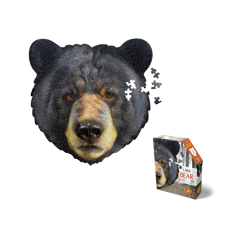 Madd Capp Puzzles – I Am Bear Jigsaw Puzzle | 300 Pieces – puzzle and packaging