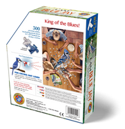 Madd Capp Puzzles – I Am Blue Jay Jigsaw Puzzle | 300 Pieces – back of packaging