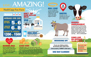 Madd Capp Puzzles – I Am Cow Jigsaw Puzzle | 300 Pieces – educational Fun Facts insert
