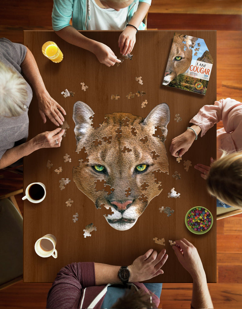 Madd Capp Puzzles – I Am Cougar Jigsaw Puzzle | 300 Pieces – lifestyle view