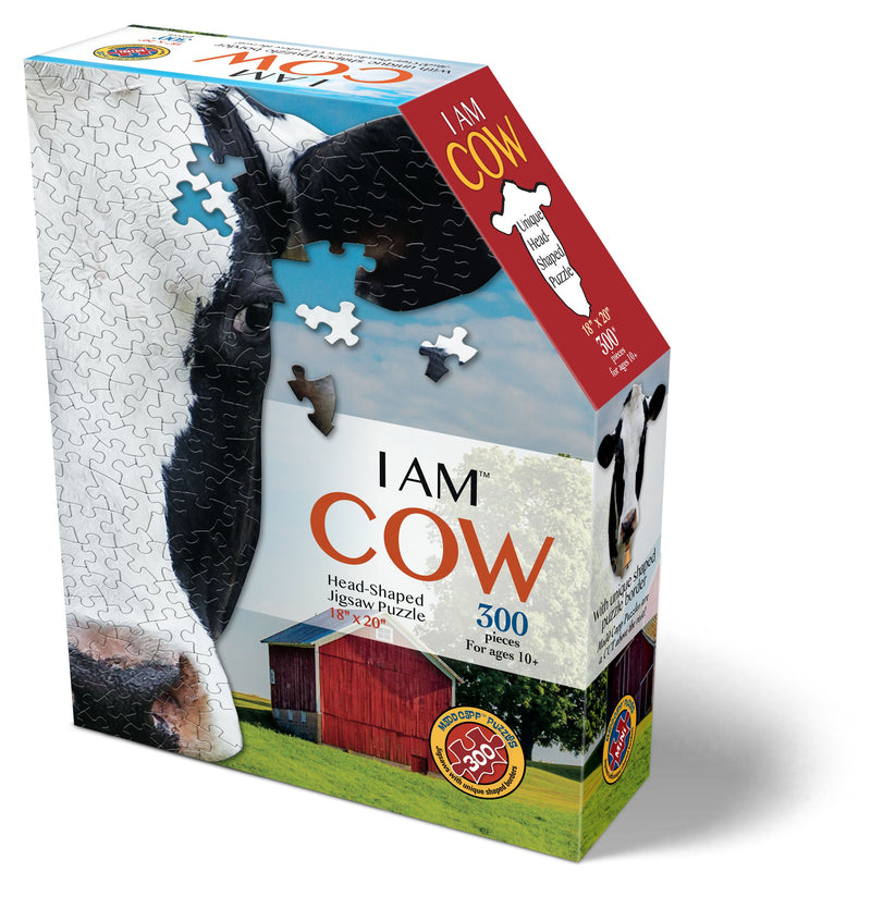 Madd Capp Puzzles – I Am Cow Jigsaw Puzzle | 300 Pieces – front of packaging