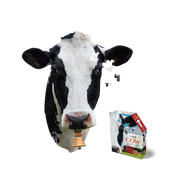 Madd Capp Puzzles – I Am Cow Jigsaw Puzzle | 300 Pieces – puzzle and packaging