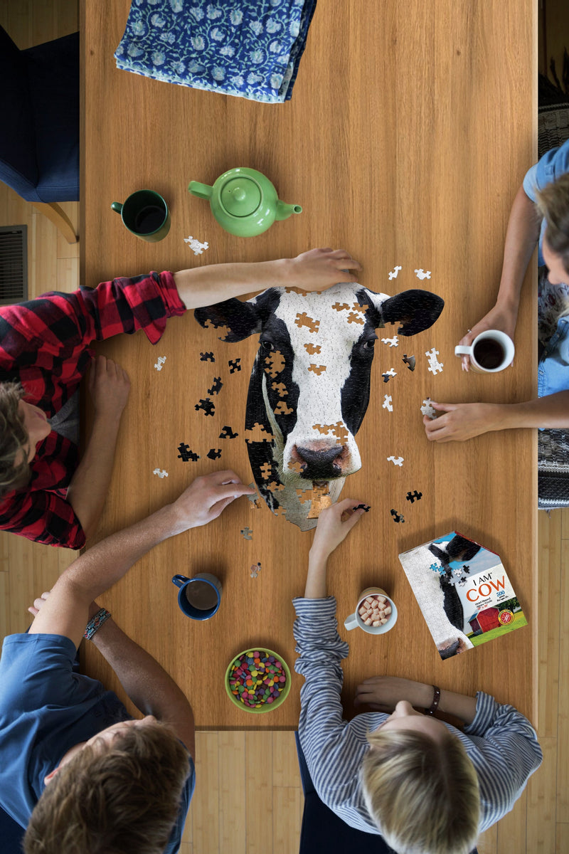 Madd Capp Puzzles – I Am Cow Jigsaw Puzzle | 300 Pieces – lifestyle view